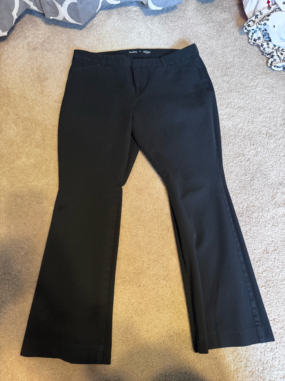 Old Navy Black Women's Flared Dress Pants
